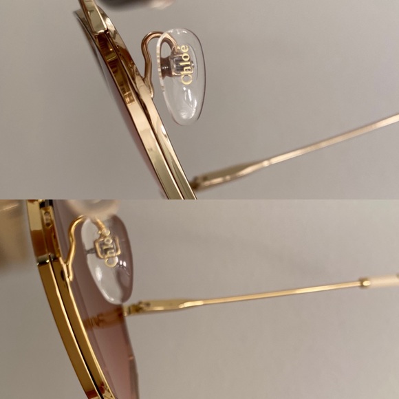 Chloe Octaginal Geo Brick Rose sunglasses - Picture 6 of 9